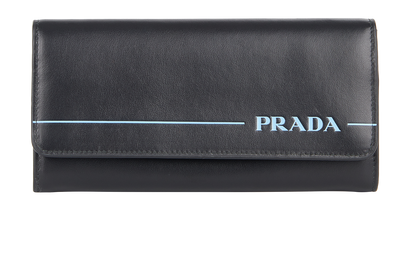 Prada Long Logo Wallet, front view